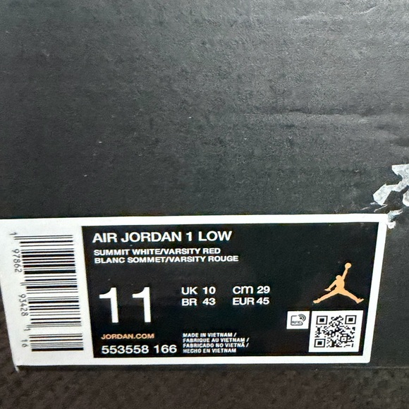 Jordan Air 1 low New Beginnings size 11 - Picture 7 of 7
